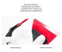 Kit complet d'outils en plastique pour film teinté automobile, applicateur, raclette, spatule PPF, étanche et durable, pour pose de film de protection automobile