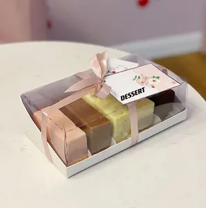 IMEE Luxus Dessert Kuchen Eclair Süßigkeiten Lebensmittel Bäckerei Verpackungs box mit klarem Fenster