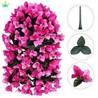 Fleur artificielle suspendue en soie de bougainvillier pour la décoration de la maison, des mariages, des fêtes, des portes d'entrée, des jardins et des paniers