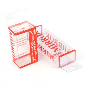 Mini MOQ Clear Plastic PVC Packaging Boxes, Window Box Plastic Retail Packaging Box for Phone Case Packaging with Hanger