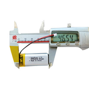 แบตเตอรี่ลิเธียมไอออน 602045 500mAh 3.7V ของแท้จากโรงงาน OEM โพลิเมอร์ ขายส่ง คุณภาพดี ความจุขนาดใหญ่ - Product Image 2