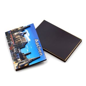 Hot Sales Custom Print Logo Country Cities Tourism Souvenirs Customized Laser Engrave 3D Wooden <b>Fridge</b> Magnets - Product Image 5