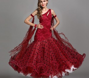 OCTMY784 Mới Tiêu Chuẩn Quốc Gia Ăn Mặc Cạnh Tranh DRESS <span class=keywords><strong>Set</strong></span> Với Rhinestone Khiêu Vũ <span class=keywords><strong>Waltz</strong></span> Tango Vũ Dresses - Product Image 4