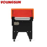 Machine d'emballage thermique automatique à tunnel d'air chaud YOUNGSUN Jet Roller 8525 pour l'emballage sous film de chaussures, livres et articles de forme sphérique en usine