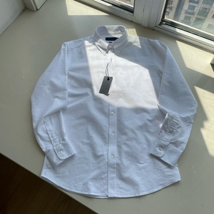 Chemise à manches longues vintage Ralph Lauren en cuir brodé de luxe 100 % coton pour homme, collection 2026 - Product Image 5