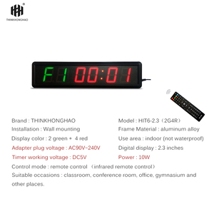Mini reloj digital LED multifuncional Honghao con cronómetro, temporizador de cuenta regresiva, sincronización de carrera deportiva (pantalla de 24 horas) - Product Image 5