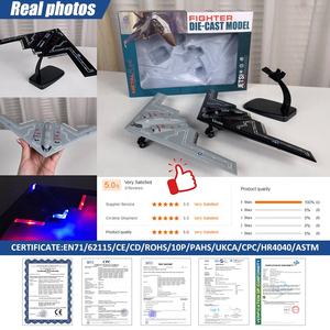 โมเดลเครื่องบินรบ B2 Rafale แบบหล่อขึ้นรูป พร้อมเสียงและไฟ มีระบบดึงกลับ สำหรับเด็ก - Product Image 5