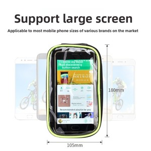 Nouvelle sacoche de guidon et de <span class=keywords><strong>selle</strong></span> pour <span class=keywords><strong>VTT</strong></span> en PU, grande capacité, étanche, pour téléphone portable, équipement de cyclisme - Product Image 4