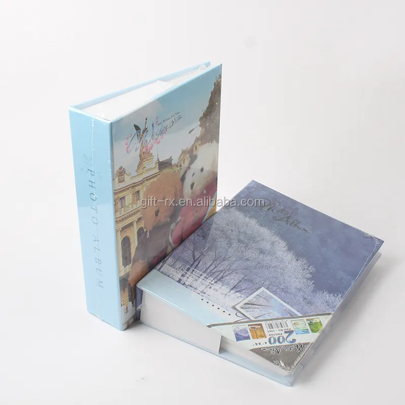 Papier Cover Custom Fancy Pocket Photo 4X6 Fotoalbum Boek