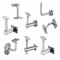Accessoires de balustrades en verre, embouts, garde-corps, accessoires en acier inoxydable, support de main courante en verre, support de tuyau pour main courante LED, escalier