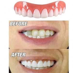Couverture de dent de fausses dents Perfect Smile Facettes Fit Flex Denture Paste Cosmétique snap sourire accolades <span class=keywords><strong>pour</strong></span> les dents - Product Image 4