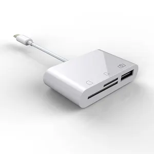 Multi In 1 USB C ประเภท C Hub OTG Adapter SD TF Smart Card Reader