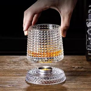 Verres à boisson rotatifs pour cocktails, verre à whisky épais en cristal taillé, verre à whisky à l'ancienne, verre à whisky pour le scotch - Product Image 5