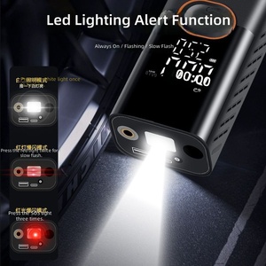 Pompa Ban Mini Saku 55W 150PSI, Pompa Udara Portabel Tanpa Kabel, Daya Ganda dengan Layar Digital LED USB untuk Mobil, Sepeda, Bola - Product Image 4