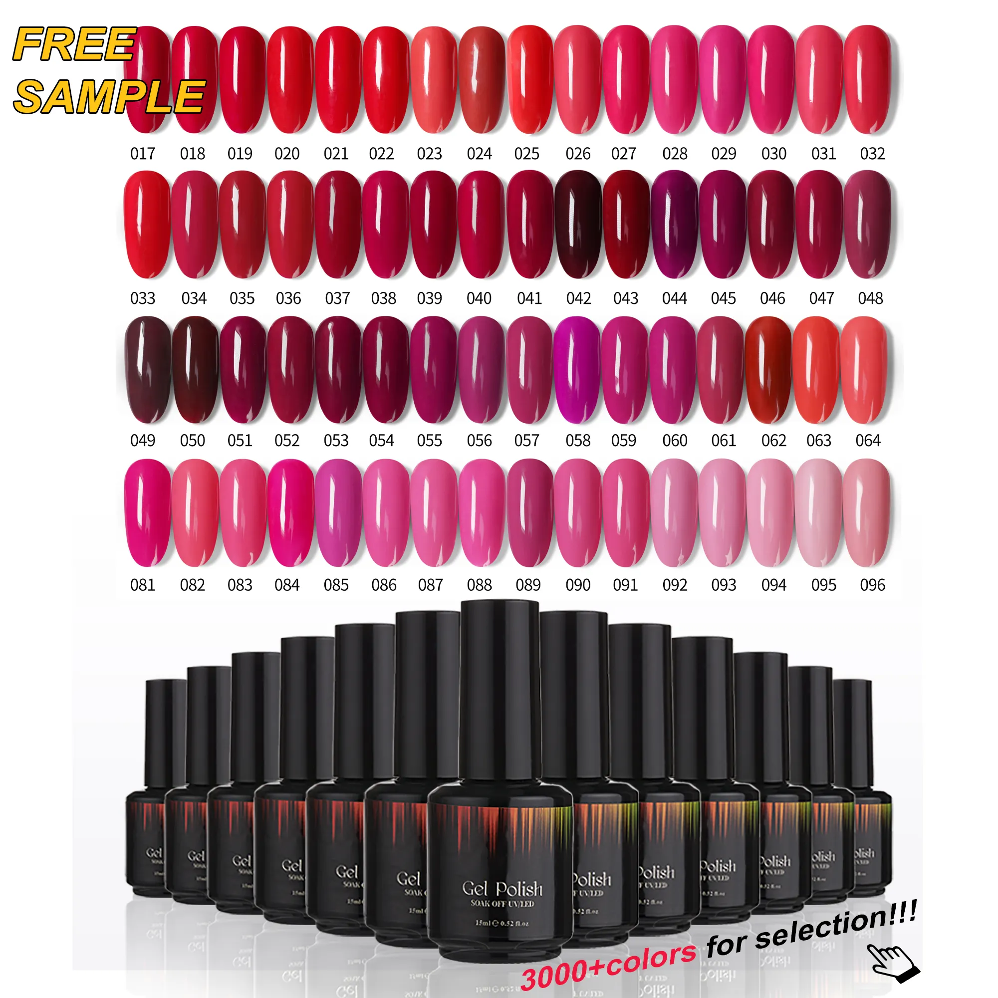 Private Label Gel Polish Nail Products Cosmetics Uv Gel Nail Polish Oem Bottle Wholesale Price With 3000 Colors