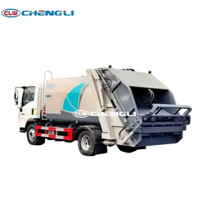 Camion compacteur de déchets de 5m3 et 6m3 fabriqué en Chine pour des solutions d'assainissement urbain efficaces - Product Image 4