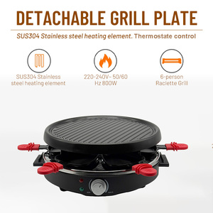 <span class=keywords><strong>Parrilla</strong></span> Eléctrica <span class=keywords><strong>Gourmet</strong></span> Raclette de 800W - Product Image 4