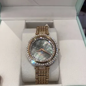 Iced Out Luxury Crystal Wristwatch Diamond Quartz Watch Men Ladies Hip Hop With Jewelry Big Dia Watch Wrist Suppliers