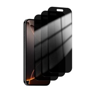 Protection d'écran anti-espion 28 degrés en verre trempé ESD 2.5D 0.33mm, film ultra-transparent pour iPhone 17 16 15 14 13 Pro