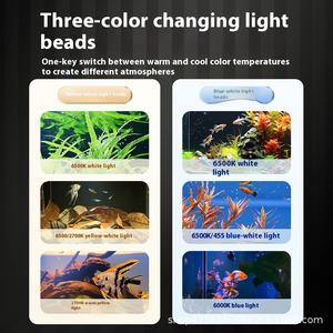 Nouvelle lampe LED de bureau pour aquarium 2025 avec col de cygne réglable, spectre complet pour <span class=keywords><strong>nano</strong></span>-aquarium, mousse et terrariums - Product Image 3