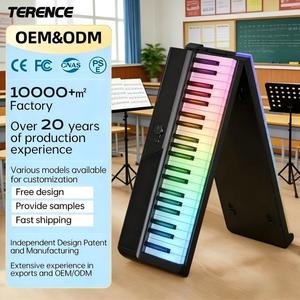 Piano numérique portable pliable avec interface et contrôle MIDI compact - Product Image 1