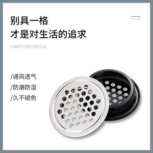 Wukeshu Couvercle de ventilation en acier inoxydable 1925293553 pour armoires à chaussures, style moderne et simple - Product Image 3