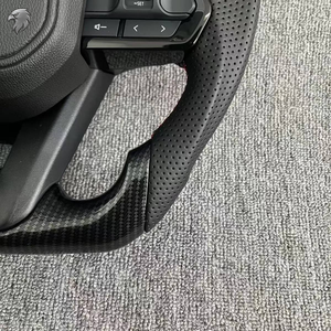 Kunden spezifisches GR Sport Leder Carbon Lenkrad für <span class=keywords><strong>Toyota</strong></span> Hilux Revo N70 N80 <span class=keywords><strong>Tacoma</strong></span> Tundra Fortuner 2015-2022 LC300 LC200 - Product Image 3