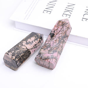 Quarzo naturale <span class=keywords><strong>Rhodonite</strong></span> punti di pietre preziose pietre curative per la decorazione domestica - Product Image 5