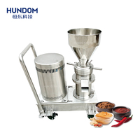 Machine à broyer le beurre de cacahuètes, moulin à tahini, broyeur colloïdal humide / machine à broyer les aliments, broyeur de sauces chili, de tomates et de haricots rouges