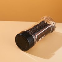 Contenants en plastique transparents réutilisables de 120 ml et 150 ml, durables, de qualité alimentaire, écologiques, pour épices et herbes, vente en gros