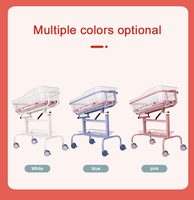 Berceau d'hôpital de luxe pour bébé, lit médical en plastique pour bébé
