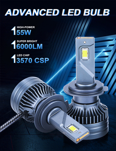 Haute Puissance Super Lumineux 6500LM D2H Led Phares Conversion Kits Focos D1 <span class=keywords><strong>D2</strong></span> H7 H11 Voiture 55W Led H4 Voiture Led Phare - Product Image 2