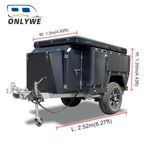 Remolque de Viaje ONLYWE, Caravana Híbrida, Remolque de Camping Todoterreno de Moda, Caravana de Lujo Todoterreno 4x4, Remolque <span class=keywords><strong>Camper</strong></span> en Venta - Product Image 2