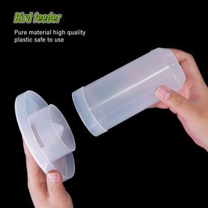 Mangeoire et abreuvoir automatiques pour oiseaux de 350 ml, double usage, en plastique PP durable, non toxique, pour pigeons, perroquets, canaris, pinsons - Utilisation en intérieur - Product Image 3