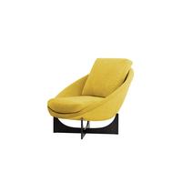 Meubles en fibre de verre Simple, chaise de loisirs de luxe italienne légère, forme spéciale, tissu paresseux, pédales, chaise de canapé