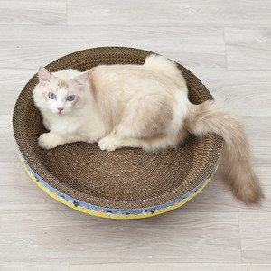 Cat Scratching Board Corrugated Paper 1 <b>Level</b> Solid Pattern Cat Bed Pet Supplies - Product Image 1
