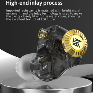 KZ EDX Ultra HIFI Earphones Dual Drive Noise Cancelling Metal Dynamic Headset for Game &amp; Sports 3.5mm <strong>Interface</strong> - Product Image 4