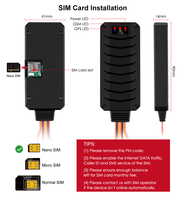 MV790G Dispositif de suivi GPS pour la gestion de flotte, taxi, bus, camion, avec interrupteur d'arrêt à distance, système d'alarme de voiture 4G SOS avec suivi GPS