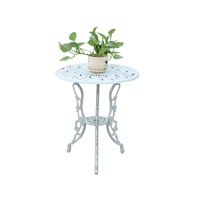 Tables et chaises d'extérieur en fer forgé, livraison directe transfrontalière ; Mobilier de jardin en fonte d'aluminium pour loisirs ; Chaise de patio/balcon