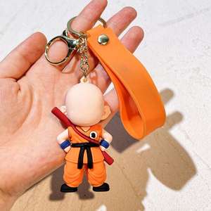 بيع بالجملة رائع سلاسل المفاتيح البلاستيكية ثلاثية الأبعاد الكرتون التنين أنيمي قلادة لتزيين حقيبة ظهر السيارة الرئيسية - Product Image 2