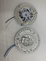 Plafonnier LED 4,64'' (118 mm) pour marché américain, panneau de rétrofit pour ventilateur de plafond, 20W AC120V, 5 CCT, interrupteur, cordon de tirage, télécommande, intensité variable, CRI élevé, sans scintillement