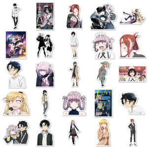 50 PCS/SET Cartoon Sticker Q Ver. <span class=keywords><strong>Call</strong></span> of the <span class=keywords><strong>Night</strong></span> Nanakusa Nazuna equipaje impermeable coche portátil <span class=keywords><strong>Anime</strong></span> pegatinas para niños regalos - Product Image 2