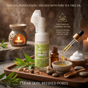 Espuma Limpiadora <span class=keywords><strong>Facial</strong></span> Refrescante a Base de Plantas Puras con Árbol de Té para Reparación Post-Acné - Product Image 5