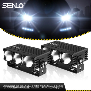 SENLO <span class=keywords><strong>P3</strong></span> Nuova Luce LED Fuoristrada ad Alta Potenza 6000K 190W 19000LM Spot Driving IP68 Impermeabile per 4x4 SUV ATV Camion - Product Image 3