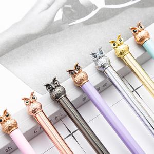 Novelty Styling Business Slim Metal Top Owl Ballpoint <b>Pen</b> With Custom Printed Logo Wholesale Student Gift - Product Image 2