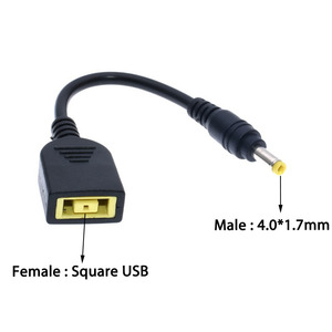 DC carré USB prise femelle à 7.9*5.5mm 5.5*2.5 4.0*1.7mm mâle adaptateur secteur convertisseur connecteur câble cordon pour <span class=keywords><strong>Lenovo</strong></span> Thinkpad - Product Image 5