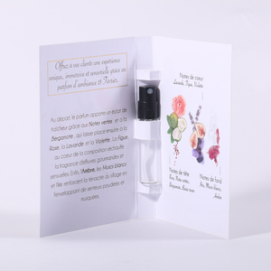Cartes d'échantillons de parfum personnalisées recyclées avec logo imprimé, cartes testeurs de parfum, cartes en papier pour échantillons de parfum - Product Image 4