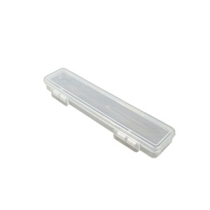 Transparent Rectangular Plastic Storage <b>Box</b> 18.6x3.8x2cm For Tools <b>Makeup</b> Pencils Fishing Gear Office Organizer - Product Image 5