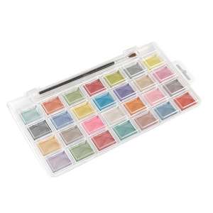 Acuarela de <span class=keywords><strong>colores</strong></span>, juego de pintura de acuarela metálica de <span class=keywords><strong>colores</strong></span> surtidos para artistas Premium, juego de 28 - Product Image 3