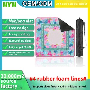 豪华防滑橡胶麻将垫和桌布，适合 4 人游戏，静音棋盘游戏桌 - Product Image 4